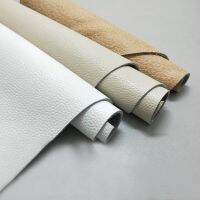 1.5MM White Beige Natural Cowhide Leather Scalper Leather Sofa Seat Bedside Soft Bag DIY Lychee Grain Soft Leather Material