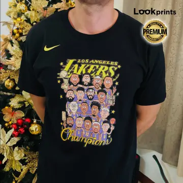 2020 Fanatics Lakers Caricature NBA Championship T Shirt Lebron