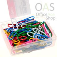 ลวดเสียบกระดาษสี DELI Colored Paper Clips ลวดเสียบกระดาษสี แพ็คละ 100 ชิ้น #0024