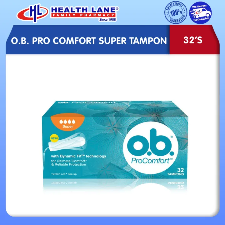 O.B. PRO COMFORT SUPER TAMPON 32'S | Lazada