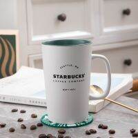 Starbucks cup 355l classicมรดกแก้วเซรามิกบ้านคู่มูลค่าสูงพร้อมช้อนถ้วยน้ำเด็กชายและเด็กหญิง