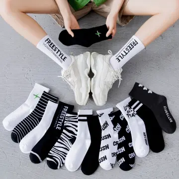 Women Pastel Stripe Mesh Ankle Socks - einashop