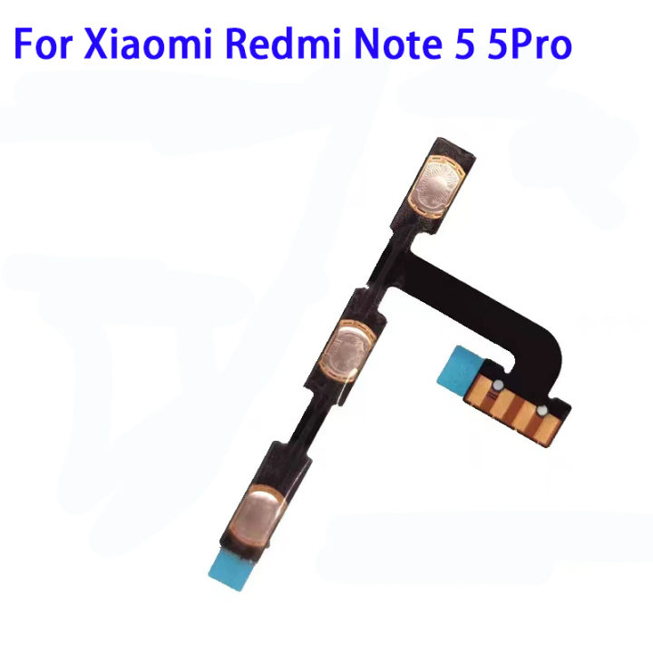 สำหรับสายเคเบิลงอได้ปุ่ม-xiaomi-redmi-note-5-5pro-ด้านข้างปุ่มปรับระดับเสียงชิ้นส่วนซ่อมแซมสายเคเบิลงอได้ลวด-fpc