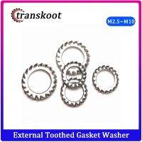 20/50/100Pcs DIN6798A M2.5 M3 M4 M5 M6 M8 M10 Stainless Steel 304 External Tooth Lock Gasket Washer