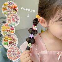 40pcs/Set Baby thumb hair tie Cute Cartoon Scrunchies Rubber Bands Children Sweet No Hair Damage Kid Hair Accessories 2022 Hair Accessories