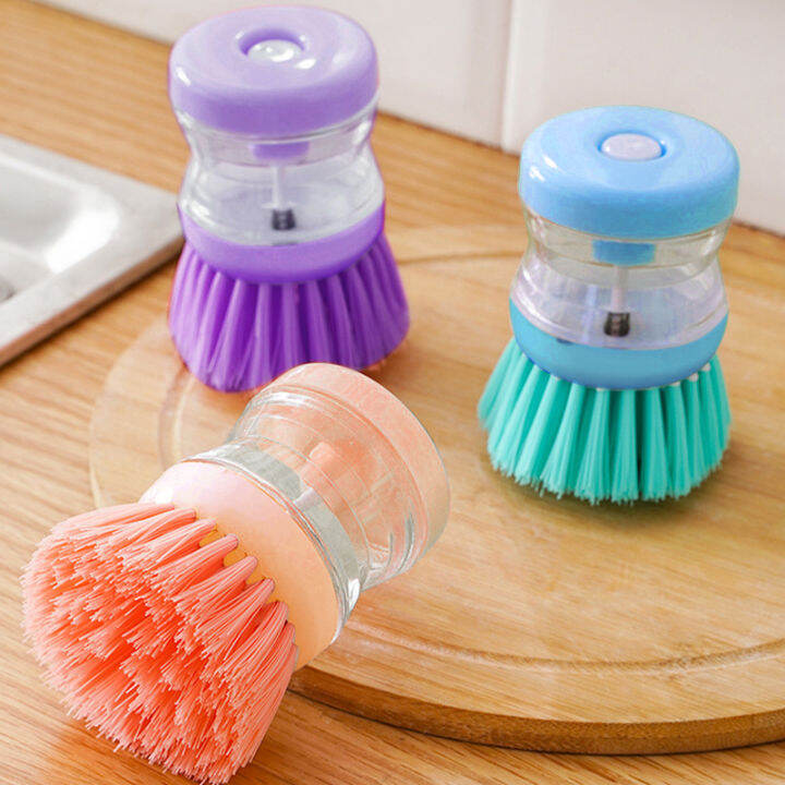 Cleaning Brush Automatic Liquid Washing Dish Brush Pan Pot Bowl Brush