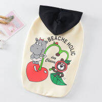 FATHIN Summer Dog Hoodie Sleeveless with Hat Printed French Bulldog Dog Clothes Pet Products XS-FB