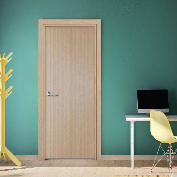 ประตูไม้เมลามีนลายไม้-สี-new-white-teak-ขนาด3-5x80x200-ซม-leowood