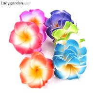 【hot】❅⊕  100PCS Artificial Frangipani Hawaiian PE Foam Plumeria Flowers for Wedding 4/5/6/7/8CM