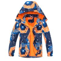 ZZOOI New Spring Autumn Children Outerwear Jackets Sport Fashion Kids Boy Letter Jackets Double-deck Polar Fleece Waterproof Windproof