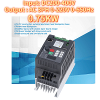 NFLIXIN Variable Frequency Drive Inverter VFD Solar Converter 0.75KW 220V 9600D‑1T‑00075D