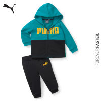 PUMA KIDS - ชุดจ็อกเกอร์เด็กเล็กบล็อกสี Minicats สีเขียว - APP - 67342127