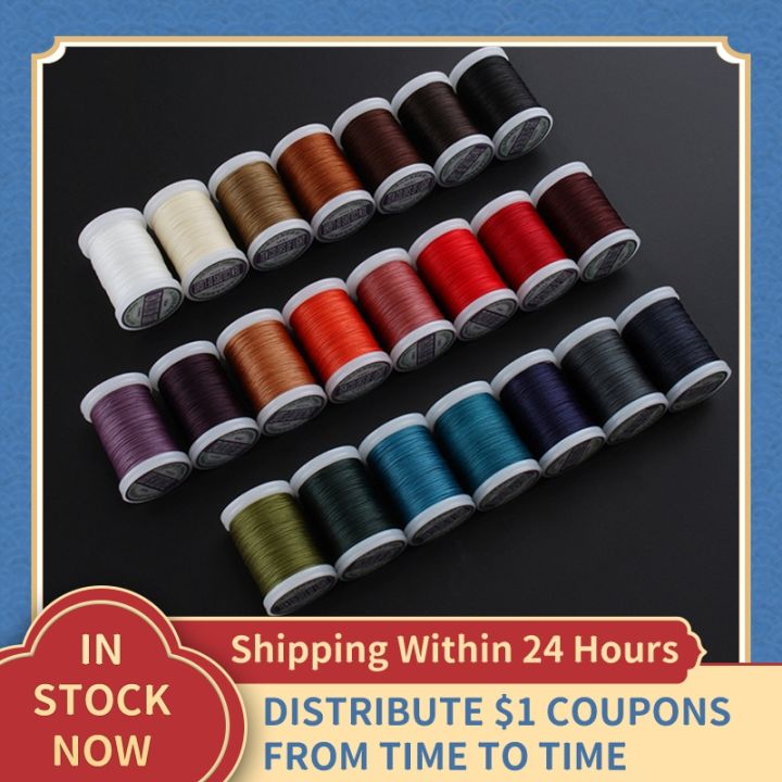 Round Waxed Thread for Leather Craft Sewing Polyester Cord Wax