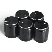 10PCS WH148 15x17mm Potentiometer Knob Cap Black Aluminum Alloy Knob Caps