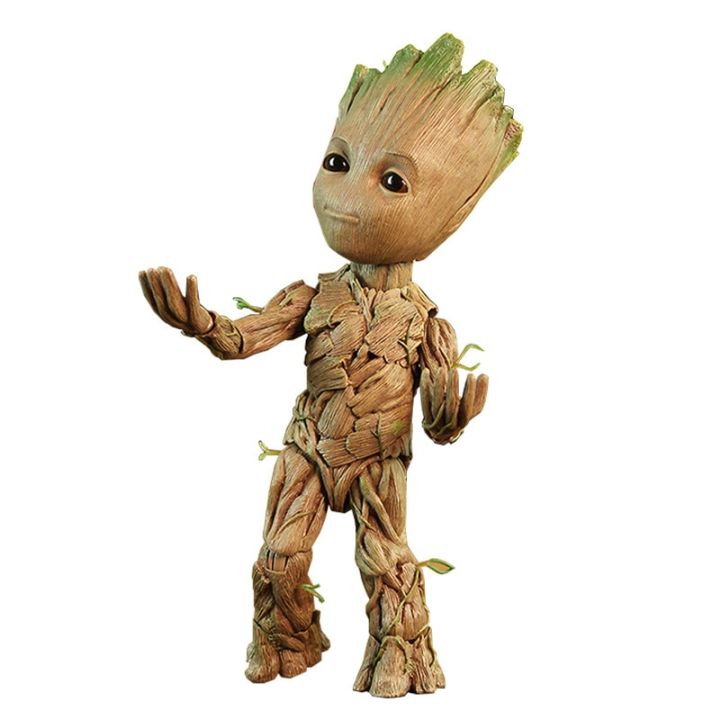 the-avengers-groot-ต้นไม้ขนาดเล็กผู้ชายอนิเมะภาพยนตร์ตัวละครหุ่นโมเดลข้อต่อที่เคลื่อนไหวได้โมเดลของขวัญวันหยุดสำหรับเด็กน่ารัก