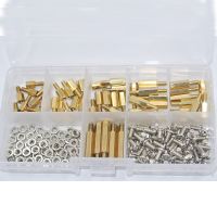 180 Pcs/set M3 x L 6 Mm Hex Nut Jarak Sekrup Kuningan Threaded Pilar PCB Papan Utama Kebuntuan Pengatur Jarak Kit