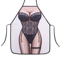 AC10.8 ผ้ากันเปื้อน ลาย ชุดชั้นใน ลูกไม้ เซ็กซี่ Sexy Underwear  Brassiere Apron Costume Cosplay Outfit