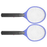 【Ready Stock&amp;COD】2X Batteries Operated Hand Racket Electric Mosquito Swatter Insect Home Garden Pest Bug Fly Mosquito Swatter Killer