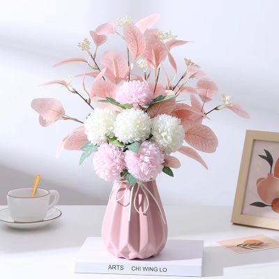 [AYIQ Flower Shop] ดอกไม้ประดิษฐ์ชุดดอกเบญจมาศดอกไม้ปลอมก้านใบสำหรับการจัดช่อดอกไม้ประดิษฐ์สำหรับงานแต่งงาน DIY ของตกแต่งบ้านงานปาร์ตี้