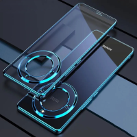 Realme 11 Pro 5G เคส Realme 11 Pro + 5G เคส ตัวชุบโลหะหรูหราฝาเคสมือถือโปร่งแสงกันกระแทกป้องกันการตกแบบรวมทุกขอบเคสนิ่มป้องกันการตก