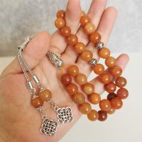 Pietra Tasbih Aventurina Rossa Naturale Regalo Musulmano 33 Perline Di Preghiera Arabia Moda Nuovo Pidra Misario Baha