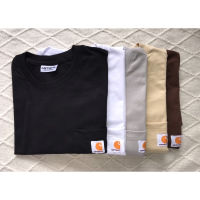 2023 NewCARHARTT WIP ผ้าฝ้ายแท้เสื้อยืดกระเป๋าประเดิม (พร้อมที่จะจัดส่ง) หลวมพอดีภาพถ่ายที่เกิดขึ้นจริง