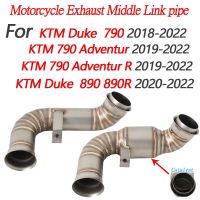 Motorcycle Moto Exhaust Escape Modify Mid Link Pipe Slip On For KTM DUKE 790 Adventur R Rally KTM DUKE 890 890R With Catalyst Haberdashery