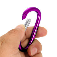 GoGo Out Pack Of 6 Aluminium Carabiner Clip D-Ring Locking Carabiner Keychain Hook