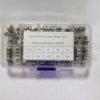 ✥⊙♚ 100Pcs Set 5x20mm Quick Blow Glass Tube Fuse Assorted KitsFast-blow Glass Fuses