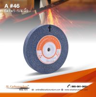 หินเจียร 6 นิ้ว A46 (6x1x1.¼) ตรา SL.Carborundum ของแท้จากโรงงานผลิต