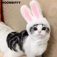 Cute Pet Cap Puppy Cat Gato Clothes Warm Funny Halloween Party Christmas Cosplay Accessories Photo Props Headwear Christmas