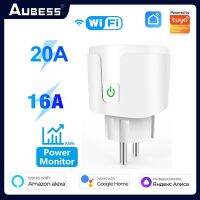 Tuya Smart Socket 16A/20A EU Wifi Smart Plug With Power Monitor Voice Control Works With Alexa Google Home Yandex Smart Life APP