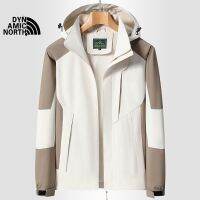 ■☢The North Face แจ็กเก็ตคู่รักชายหญิงฤดูใบไม้ร่วงและฤดูหนาวแบบไดนามิก Jaket Daki Gunung แจ็คเก็ตกันลมสำหรับกีฬากลางแจ้ง