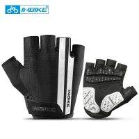 （AT） INBIKE Clearance Sale ถุงมือขี่จักรยาน Half Finger Breathable Guantes De Ciclismo ถุงมือยิม MTB ถุงมืออุปกรณ์เสริม MH519