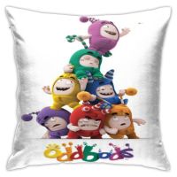 （ALL IN STOCK XZX）Oddbods 5 dakimakura pillowcase cartoon pattern soft polyester pillowcase 45X45CM double-sided printed pillowcase   (Double sided printing with free customization of patterns)