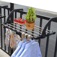 hot【DT】 Rack Shoe Drying Folding Balcony Storage Dryer Window Diaper