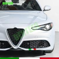 【HOT】❁ Italian Flag Vinyl Sticker Alfa Giulia 156 Stelvio 147 Sportiva Quadrifoglio Brera 159 TI