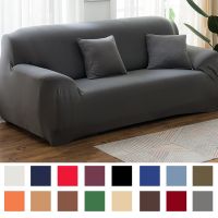 ☌ Solid Color Elastic Sofa Covers for Living Room Spandex Sectional Corner Sofa Slipcovers Couch Chair Cover Funda de sofá