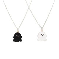 Cute Cartoon Ghost Friendship Couple Pendant Necklaces For Korean Fashion Female Men Best Friend Lovely Women Necklaces Jewelry