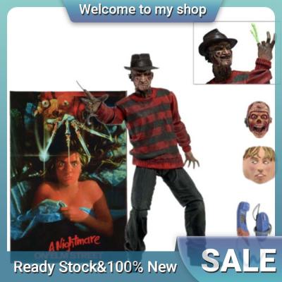 7" NECA Freddy Krueger 30th Night-Mare Elm-Street Action Figure Model Collect Kids Toy Collection Fan Hobby