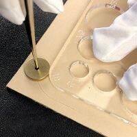 6pcs/Set DIY Leather Sizing Round Gauge 6/8/10/12/14/20mm Edge Distance Compasses Handcraft Edge Setting Leather Accessories