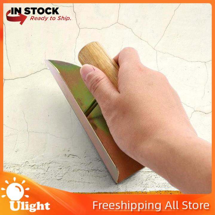 Ulight Corner Trowel Wooden Handle 90 Degree Angle Cement Finishing Wall Corner Plastering Tool 9566