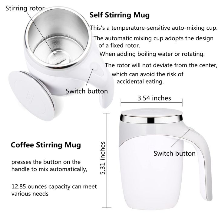 high-end-cups-xiaomi-self-stirring-ถ้วยกาแฟนมผลไม้ผสมถ้วยไฟฟ้า304สแตนเลสขี้เกียจหมุนแก้วสร้างสรรค์ถ้วยนม-gift