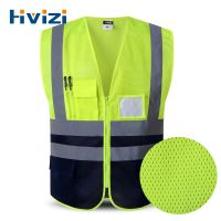 Hi Vis Workwear Jakcet High Visibility Mesh Reflective Safety Vest Logo Printing Free Shipping