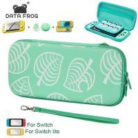 DATA FROG Protective Case Compatible-Nintendo Switch Lite Travel Storage Bag With Glass Screen Protector For Switch Accessories Cases Covers