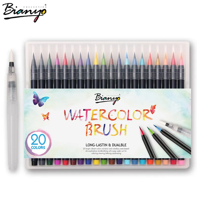 on X: Bianyo Premium Dual Tip Brush Pen,Non-Toxic Water