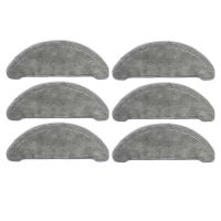 6 Pcs Replaceable Mop Cloths Accessories Sets Parts for Roidmi EVE Plus Robot Vacuum Cleaner