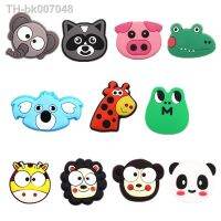 ✕☜✥  1pcs PVC Animals Shoe Croc Charms Decorations Cute Panda Pig Frog Lion Raccoon Clogs Buckle Accessories for Bracelet Kids Gifts