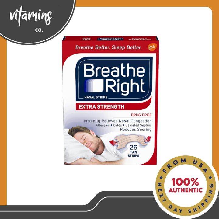 Breathe Right Nasal Strips, Helps Reduce Snoring and Nasal Congestion