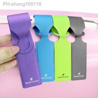 New 1PC PU Luggage Tag Cover Creative Accessories Suitcase ID Address Holder Letter Baggage Boarding Tags Portable Label